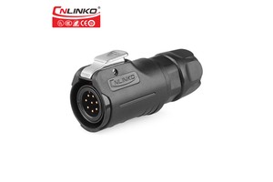 CNLINKO LP12 8 Pin Male Connector Plastic Version Soldered Type Power Xlr Electric Waterproof Aviation Connector Manufacturer
