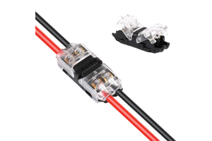 H2 D2 Terminals Connector 2 Pin Quick Connect 0.3-0.75mm² 22~19AWG Electrical Cable Crimp Terminals For Auto LED Lighting