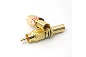 Brand New Welded Audio and Video Plug RCA Audio Cable Audio Speaker Power Amplifier Connector