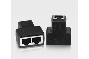 Cat6a Rj45 Connectors 1000Mbps One in Port 2 Out Ports