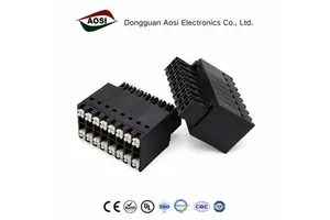 AOSI B2CF Grid Instrumentation Double Layer Connector 3.5mm 15EDGKNHB Female Plug-In Terminal Block Lug Terminals
