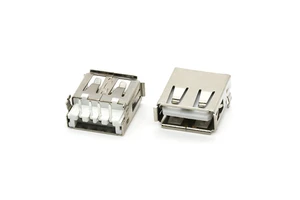 Mid Mount USB 2.0 Connector Right Angle USB 2.0 4Pin A Type Female Socket Connector