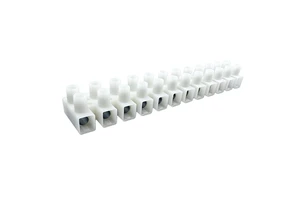 Terminal Block T16-12(A) for 94V-2 Flame-retardant 750V 76A Rated PP Wiring Strip Through-type 12-position Terminal