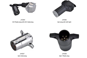 European Standard 7-Pin 13-Pin Trailer Plugs/Sockets Waterproof Dustproof 12V DC Electrical Connectors Heavy-Duty Connectors
