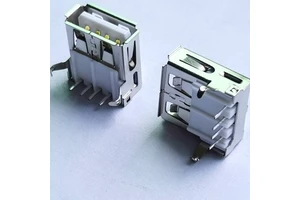 LITECONN USB Female a Type 2.0 90 Degree DIP Ethernet Connectors RoHS Compliant