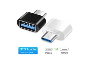 Black USB 2.0 OTG Adapter USB a Male to Type C Female Data Sync Charging Converter for Android Phone Tablet Samsung Huawei