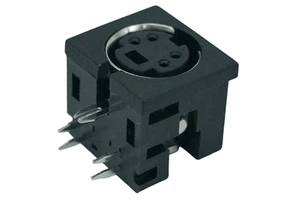 HX Factory Direct 4PIN S Terminal MDC Series Circular Connector Right Angle Mini Din Connector