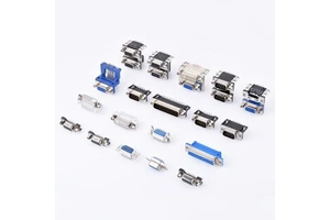 D-SUB Connector VGA Dual Port Conjoined Plug with Copper Alloy Contacts 3.0A Current AC 1000V Dielectric Withstand Voltage