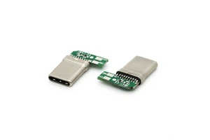 High-quality USB Type C 16P Male Connector with right angle PCB usb type c connector male diy