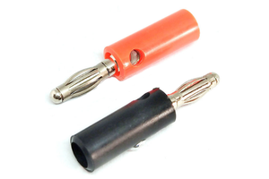 4MM Lantern Head Banana Test Plug Lantern Type Four Page Banana Plug Pointed Connector Red Black Lantern Banana Connector