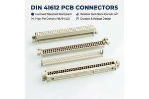 DIN41612 Eurocard Connector 2.54mm Pitch IDC Crimp Socket 96P Female Receptacle PCB DIN for Industrial Automation Equipment