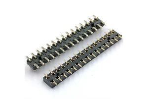 Hot Sale 2.54mm Pitch 2*15Pin Dual Row SMT Connector 90° Female Header Gold Plated Brass High-Speed 2.54mm Pitch 2*15Pin PCB