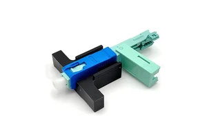 FTTH Singlemode SC UPC Fiber Green Optical Connectors Fast SC butterfly Connector