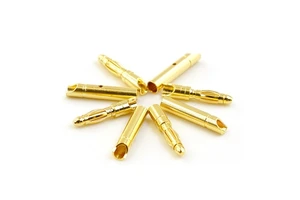 Amass GC2011-F/M 2.0mm Gold-Plated Banana Connector Set, 15A Continuous Current with 7μm Plating for Precision Motor & ESC