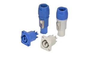 3 Pins Power-in Power-out PowerCON Chassis Connector Blue NAC3FCA Light Grey NAC3FCB Stage Light LED Display Audio Connector