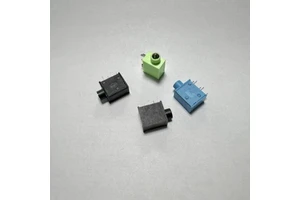 PJ-325C 5-Pin Black Green Blue Red Female Brass Connector Rectangle IP20 3.5mm Audio Video Adapter Headphone Jack Socket Nylon