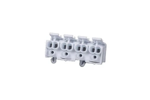 BELEKS Quick Connect Push Wire Terminals 4-Pole with Fixing Snaps for Easy Installation Cable Terminal Block