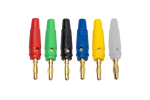 4mm 32A High Current Solderless Screw Side Stackable Banana Plug Connector Copper