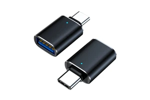 Brand New Customized Logo USB-C OTG LED Adapter Laptop Mobile Phone Gaming Aluminum Alloy Material 3.25A 20V Charging Desktop