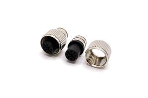 Aviation Connector 4Pin M12 Mold Connector Female Gender for Sensor Waterproof Cable