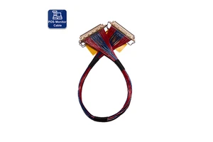 Customizable 40P Display Cable | UL1354 40AWG Blue 36AWG Red Coaxial Cable FFC/FPC Connectors for MIPI/eDP/CCTV/LVDS