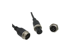 Universal GX M16 5pin Wire To Panel Mounted Male Female Aviation Connector Molded 20/22/24AWG Cable LED Connector