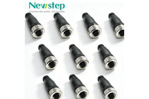 M12 4 Pin D Code Female Connector Industrial Circular Connector Field Assembly Wireable Adapter Unshielded Straight Type Sensor