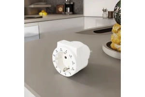 High Quality EU 12 Hour Programmable Manual Electronic Timer Mini Single Outlet Plug Socket With Energy Saving