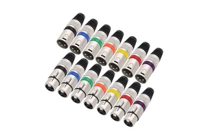 Hot Selling Colourful High Quality XLR Connector 3 Pins XLR Cable Connector XLR Male Plug Female Socket for Microphone MIC
