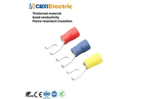 CNXI FSV Super PVC Insulated Flange Spade Type Tinned Cable Lug Electrical Connectors Crimp Terminal Copper Cord End Terminals