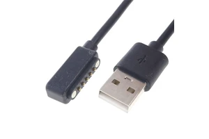 Manufacturers Wholesale Popular 5pin High Current Pogo Pin Charging Connector 2.54mm Magnetic Connector with USB Cable