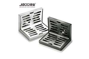 Modern SUS304 Stainless Steel L-Shape Corner Wall Drain Indoor & Outdoor Floor Drain Custom Available