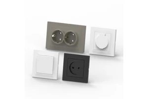IGOTO Modern Outlet Electrical Outlets and Switch Prise Electrique Moderne Prise Electrique French EU Double Wall Socket