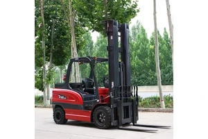 New CE Certified Battery Operated Mini Compact Electric Forklift 1Ton 4 Wheel Powered Pallet Truck Farm Warehouse Workshop