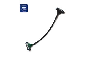 ICape 51-Pin 0.5mm Pitch LVDS FFC Cable PVC Jacket Tinned Copper Conductor AC100V DC200V Customizable Length for LCD/LED
