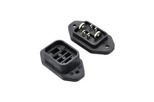KONNRA Custom Length 2-4 Pin PVC Male Female Connectors Ebike Battery Power Charge Discharge 25A Rated Copper Terminals PCB