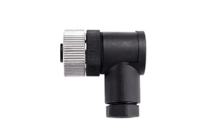M12 4-pin female connector with bent insertion for Aviation Plug Solderless Gold-plated Waterproof Connector Sensor