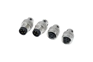 Industry IP67 Waterproof Circular Connector M8 Sensor Cable Connector 4 Pin D-Code Male Female Straight Moldable Aviation Plug