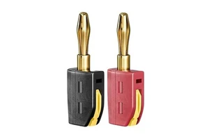 4mm Banana Plug Quick Wire Connector No Solder Gold-plated Copper Banana Connectors Plugs
