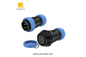 E-Weichat SP29 Series Aviation Connector IP68 Waterproof Circular Male/Female Plug 2-26 Pin 10A Gold Plated Wire Connections