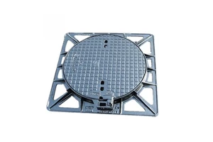 Ductile Iron Manhole Cover in Larger Size Diverse Casting Hatch Heavy Type D400 with Locking System Black Parking Safety Durable