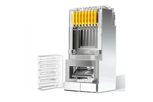 Cat6 FTP RJ45 Connector 8P8C Ethernet Modular Plug Unshielded Network RJ45 Plug with High Speed Performance for Network