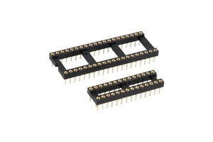 High quality 2.54mm Pitch Gold plating Round Pin header DIP IC Socket Connector