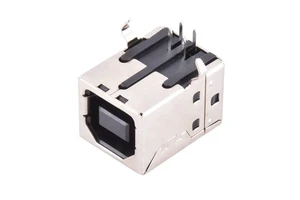 Printer Port 90 Degrees USB-C Socket Type B Female Jack Connector with Copper Alloy Contact 1.5A Current 30V DC Voltage