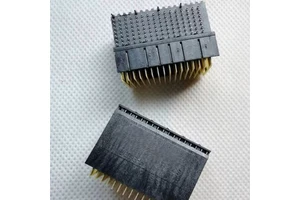 112 High Speed Connector Plug Male Blades Board Edge Through Hole Right Angle Black MULTIGIG Full Right End 1410188-3