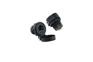 Industrial RJ45 Panel Mount Connector Nylon Housing Vibration Resistant and Shielded Ethernet for Automation Robotics