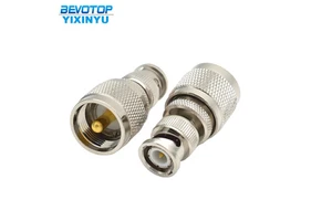 BNC Male to UHF Male RF Coaxial Brass Copper Rf Coaxial Connector Adaptor