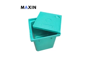 Anti-theft Drainage Underground Fiber Optic Telecom Manhole Chamber SMC Composite Resin Square Green Cable Wiring Handhole Pit