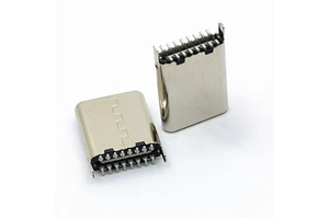 Type C 16-Pin Vertical Surface Mount Male Socket 10.5mm Height USB 3.0 Charging Connector