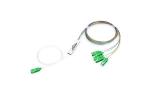 High Quality 1x5 SC APC Fiber Optic PLC Splitter 0.9mm Steel Tube Fiber 1x5 PLC Splitter